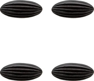 Zdjęcie produktu dla Gałka do drzwi Clayre & Eef Zestaw 4 gałek 2x4x5 cm Czarne żelazo