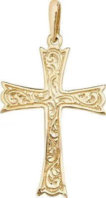 Image de Pendentif Femme Croix Or 375/1000 - 40mm*21mm; TRS20454