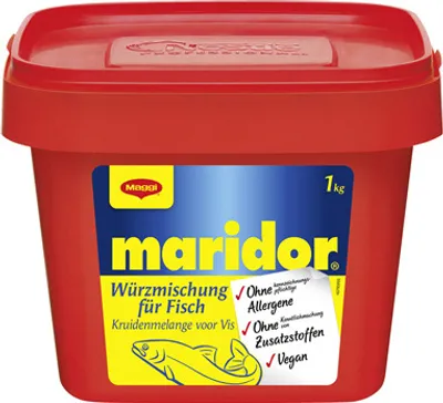 Produktbild von Maggi Maridor Würzmischung für Fisch o.k.A. 6 x 1 kg Dosen