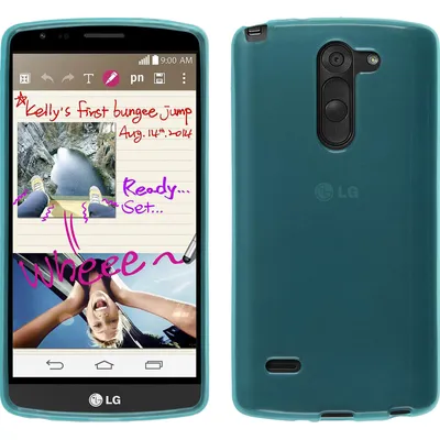 Produktbild von PhoneNatic Case kompatibel mit LG G3 Stylus - türkis Silikon Hülle transparent + 2 Schutzfolien