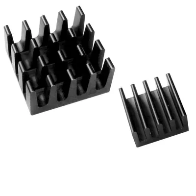 Produktbild von 2 teiliges Kühlkörper Set für Raspberry Pi, schwarz