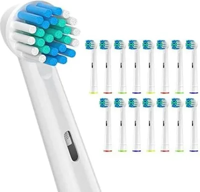Obrázek produktu pro Sulkiwe - Kompatibilní hlavice zubního kartáčku Oral-B, pro modely Pro a Genius, 16 kusů (bílá)