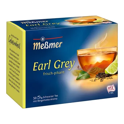 Produktbild von Meßmer Schwarzer Tee Earl Grey aromatisiert frisch pikant 87g