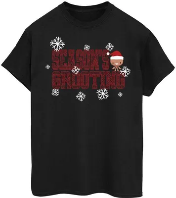 Produktbild von Marvel - "Marvel Merrymas" T-Shirt für Herren BI38108 (XXL) (Schwarz)