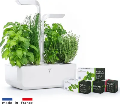 Obrázek produktu pro Véritable CLASSIC - Automatický květináč, bílá + 4 bylinkové náplně