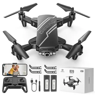 Produktbild von DEERC Mini Drohne mit 1080P Kamera für Kinder, optischem Fluss, faltbar
