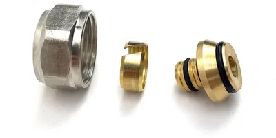 Produktbild von Klemmverschraubung Eurokonus 16 x 3/4" Klemmringverschraubung Fußbodenheizung