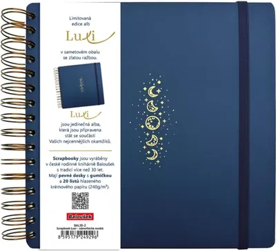 Immagine prodotto di Scrapbook Luxi laminato blu navy