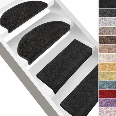Obrázok produktu pre Polkruhové a obdĺžnikové rohože na schody v 12 farbách