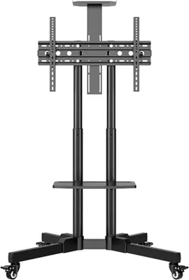 Immagine prodotto di UNYKAch Supporto TV mobile con 2 ripiani e altezza regolabile per schermi piatti e curvi da 32-75 pollici (fino a 45 kg), VESA max 600 x 400 mm