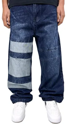 Produktbild von DADA Supreme Patchwork Baggy Denim Jeans im Retro-Look Größe: 36W / 32L