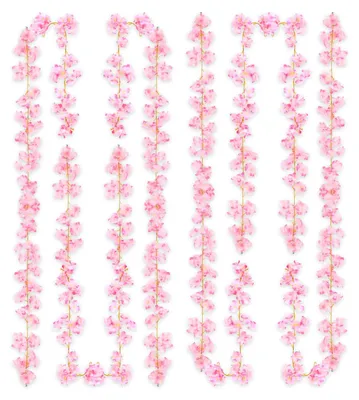 Imagen del producto de Guirnalda de flores de cerezo, 3 unidades, 180 cm, decoración para primavera