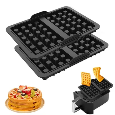 Produktbild von Waffelform Silikon 2 Stück für Airfryer und Ofen Wiederverwendbar