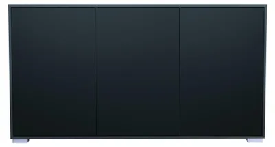 Produktbild von InnoFurn Sideboard Elena, 3 Türen, Push-to-Open, Anthrazit matt/Schwarz matt, 152,5 x 83 x 37 cm