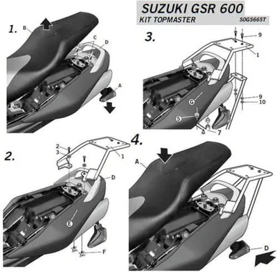 Obrázek produktu pro Montážní sada SHAD Top Master - vhodná pro Suzuki