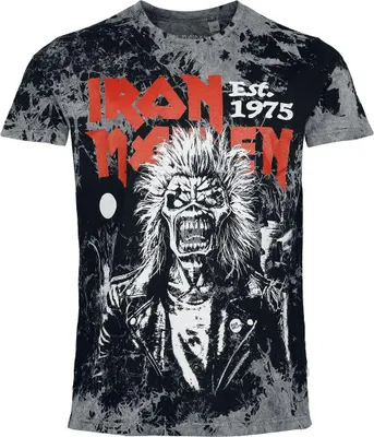 Produktbild von Iron Maiden T-Shirt Herren Portrait Scream anthrazit M