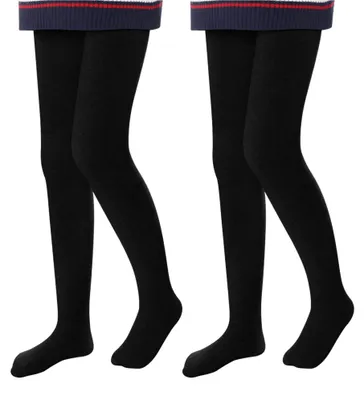 Produktbild von Thermo-Leggings für Mädchen – Hoher Bund – Innenfutter für den Winter – Schwarz, weiß, grau, rosa oder marineblau – Ideal für den Schulhof und den Winter