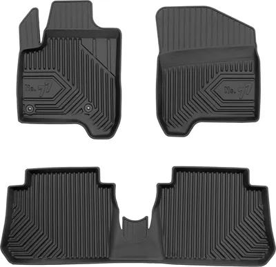 Produktbild von Fußmatten Gummimatten No.77 für Citroen C3 Picasso 2008-2017 TPE Schwarz 3 tlg