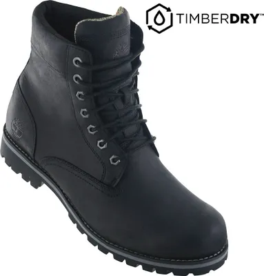 Produktbild von TIMBERLAND Premium Rugged WP 6 inch Waterproof Boot - Herren Stiefel Leder Schwarz TB0A2KTV , EU 40 US 7