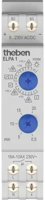 Produktbild von Theben ELPA 1, Blau, Grau, Analog, Drehregler, IP20, 220 - 240 V, 50 - 60 Hz
