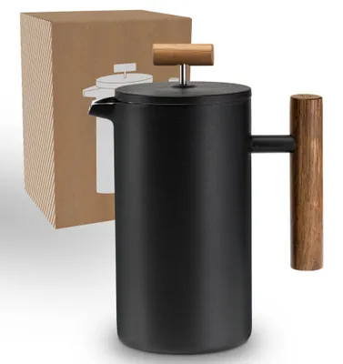 Produktbild von Elzusha – Französische Presskanne, Thermoskanne, 0,6 Liter, für 3 Tassen Kaffee
