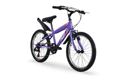 Produktbild von Pilot Bike 20 Zoll, Kinder Mountainbike, 6-Gang Shimano Schalthebel, Stahlrahmen, V-Brake, Lila