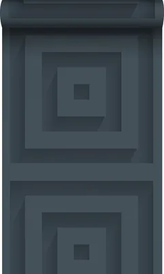 Zdjęcie produktu dla Origin Wallcoverings Tapeta kwadraty 3D ciemnoniebieskim 50 x 900 cm