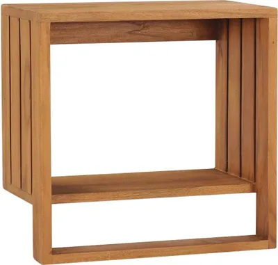 Produktbild von Handtuchregal zur Wandmontage 35×20×35 cm Teak Massivholz