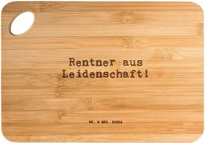 Produktbild von Pensionierte Holz-Servierplatte mit Weisheit und Zitaten