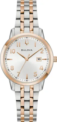 Produktbild von Bulova 98M140 Damenarmbanduhr Classic Quarz Zweifarbig