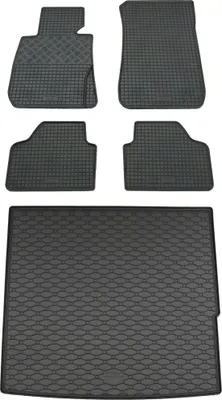 Produktbild von Rigum Gummi Fußmatten + Kofferraumwanne im Set für BMW X1 E84