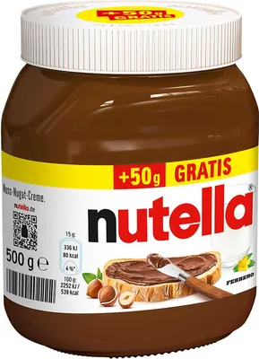 Image de Ferrero Nutella 450g + 50g