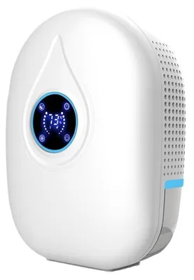 Produktbild von Zimilo Mini-Entfeuchter mit Fernbedienung, LED-Anzeige, 24h Timer und Frostschutz, automatische Wasserabschaltung, kompakt für Wohnraum, Badezimmer