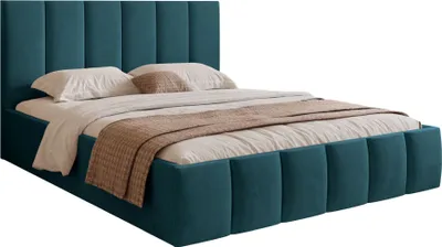 Produktbild von Selsey Sarafino - Polsterbett 160x200 cm, mit Bettkasten und Lattenrost, türkis
