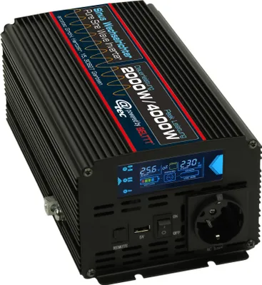 Produktbild von Spannungswandler Eingang DC 24V Ausgang AC 220-250V Reiner Sinus Wechselrichter 2000W/4000W peak
