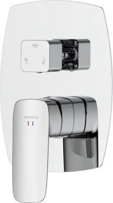 Produktbild von Avapax | Dusch- Und Badewannenarmatur - Chrom Glänzend - Messing - Drei Funktionen - Ergonomischer Griff