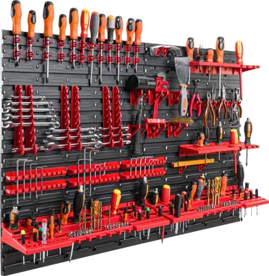 Produktbild von Werkzeughalterungen Werkzeugwand 115x78 cm Werkstattregal Kunststoff Werkstatt