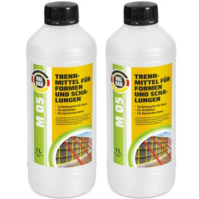 Immagine prodotto di Distaccante 2L per casseforme, adatto per malte a base di gesso. Agente distaccante HALBAU M05