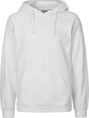 Immagine prodotto di Neutral O63101 | Felpa con cappuccio da uomo / Felpa con cappuccio / 100% cotone equosolidale - Colore: Bianco - Taglia: 3XL