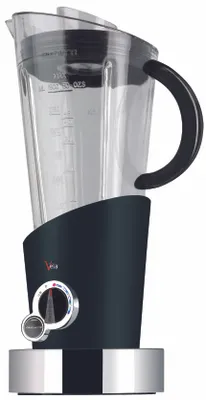 Zdjęcie produktu dla Bugatti Italy Vela, Blender stołowy, Funkcja pulse, Rozgniatacz do lodu, 400 W, Czarny, Stal nierdzewna, Przezroczysty