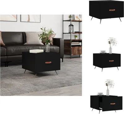 Produktbild von vidaXL Couchtisch Schwarz 50x50x40 cm Holzwerkstoff -  Couchtische