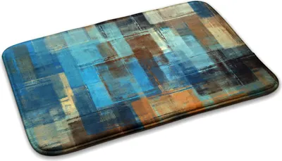 Produktbild von Teppich Teppich Wohnzimmer Schlafzimmer Modern - 90 cm x 60 cm - Abstraktes Geometrisches Bild