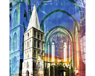Produktbild von Glasbild Hamm Pauluskirche I 50x50 cm