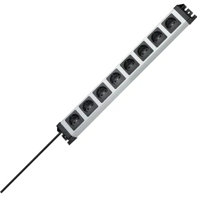 Produktbild von Kopp 226920014, 1,4 m, Drinnen, Typ F, IP20, Schwarz, Silber, 8 AC-Ausgänge