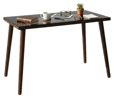 Produktbild von Schreibtisch Dlojacon, Mehrzweckschreibtisch, Bürotisch für PC, Eckschreibtisch, 110x60h73 cm, Nussbaum