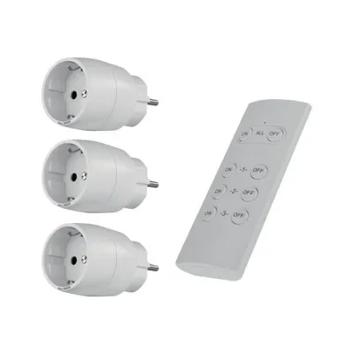 Image de REV - Smartplug-Kit - compact - kabellos - 433,05 - 434,79 MHz - weiß (0085500103)