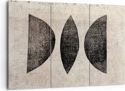 Produktbild von Bild auf Leinwand - Leinwandbild - 3 Teile - Form Figuren Geometrisch - 165x110cm - Wand Bild - Wanddeko - Wandbilder - Leinwanddruck - Bilder - Wanddekoration - Leinwand bilder - CE165x110-5099