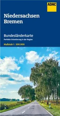 Produktbild von ADAC Bundesländerkarte Deutschland 03 Niedersachsen, Bremen 1:300.000