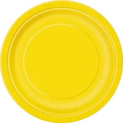 Produktbild von 8 runde Teller gelb