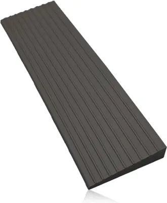 Image de Rampe d'accès - Rampe de secours - Facilite l'accès - Surface antidérapante - 100 x 5 x 1 cm - Noir